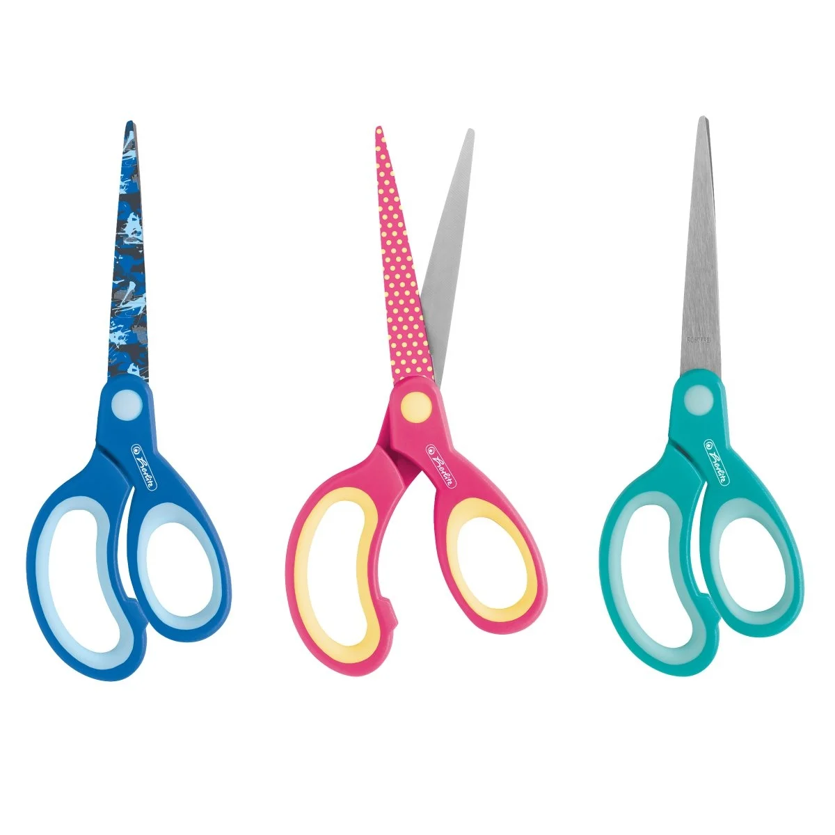 Foarfece școlare - Foarfeca lama decorata varf ascutit 17 cm Herlitz