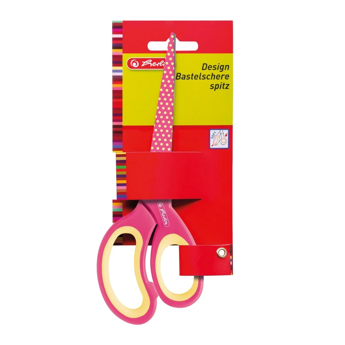 Foarfeca lama decorata varf ascutit 17 cm Herlitz [2]