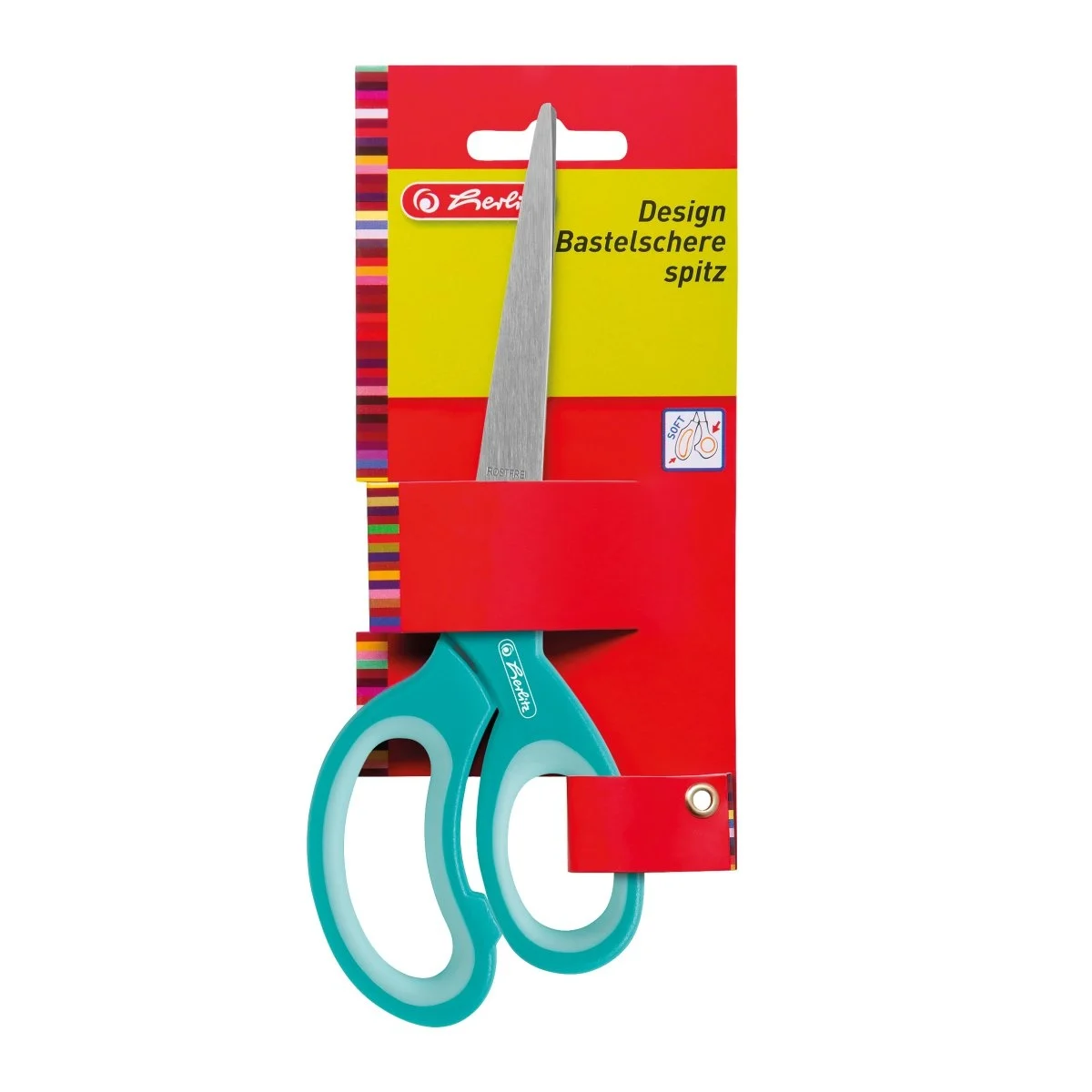 Foarfeca lama decorata varf ascutit 17 cm Herlitz [1]