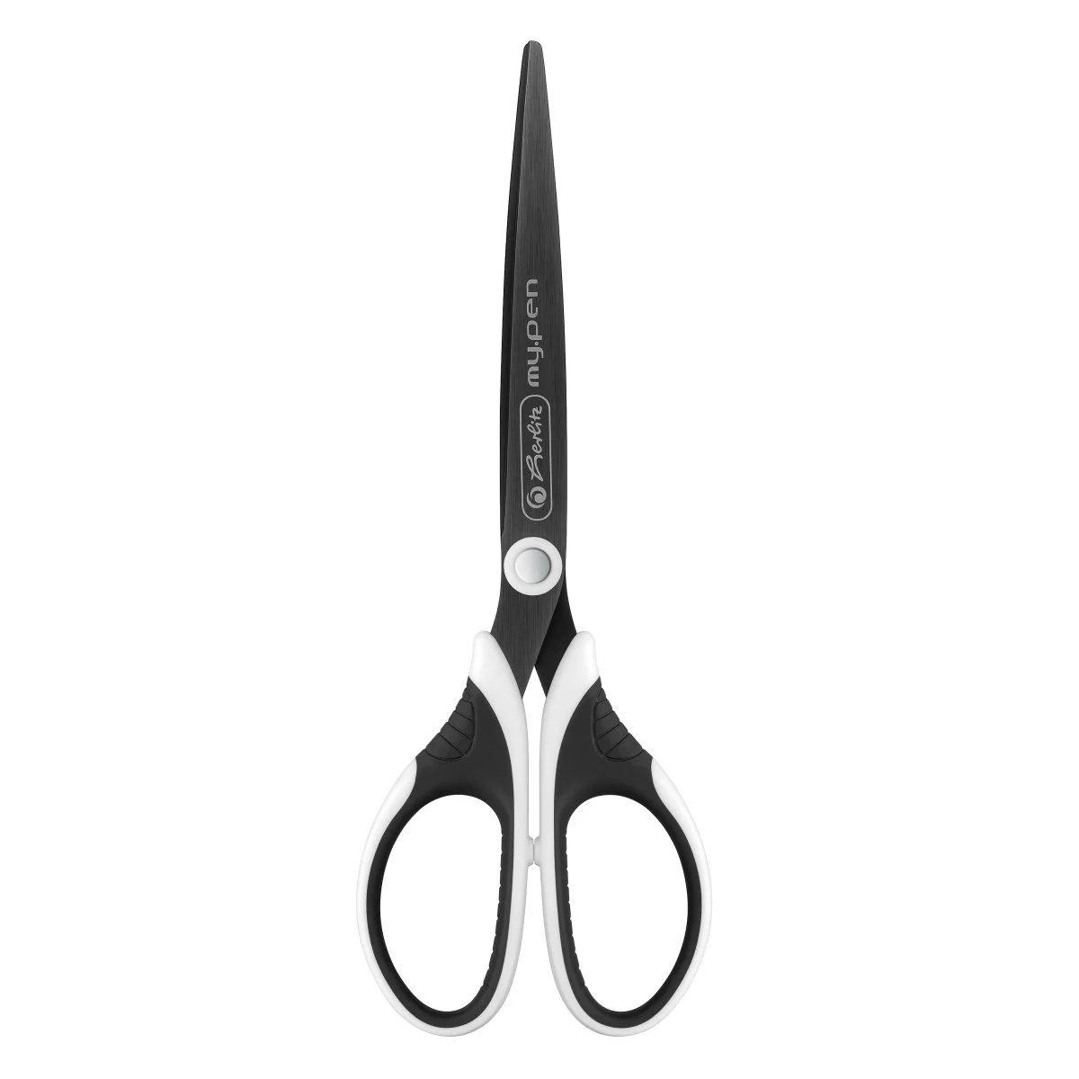 Instrumente și accesorii birou - Foarfeca my.pen stangaci varf ascutit 18 cm alb/negru Herlitz