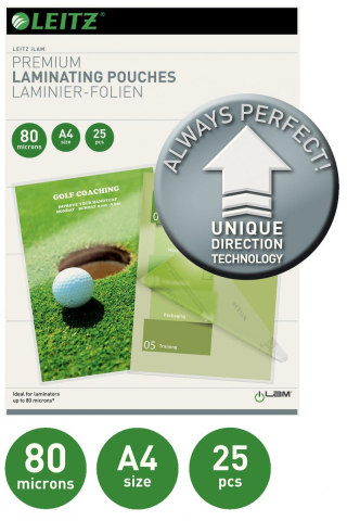 Folii de protecție - Folie laminare A4 Leitz 80 microni 25 buc/top cu tehnologie UDT