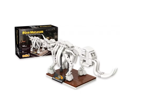 Jocuri de construcție și cuburi - Set constructie Fossil Building Blocks Dino Museum Mammoth