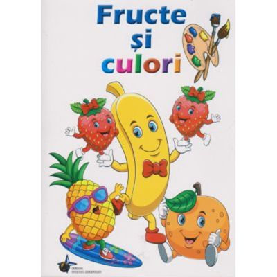 Cărți de colorat - Fructe si culori. Carte de colorat