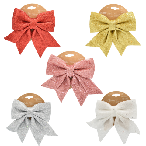 Decorațiuni pentru brad - Fundita decorativa 15x20 cm diverse culori