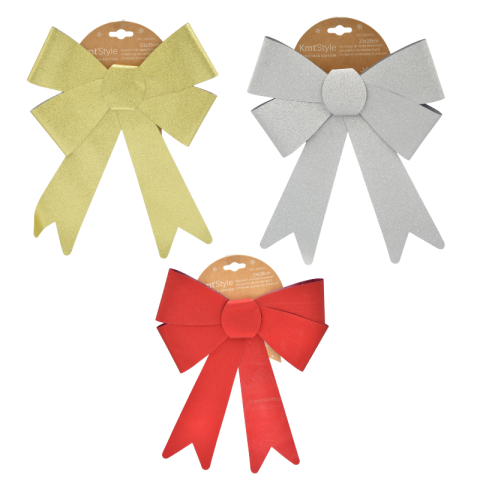 Decorațiuni pentru brad - Fundita decorativa de Craciun 23x28 cm