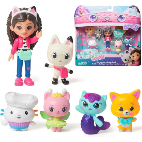 Set figurine Gabbys Dollhouse Cat venture Crew Pack [1]