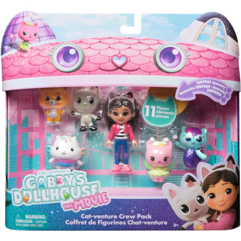 Set figurine Gabbys Dollhouse Cat venture Crew Pack [0]