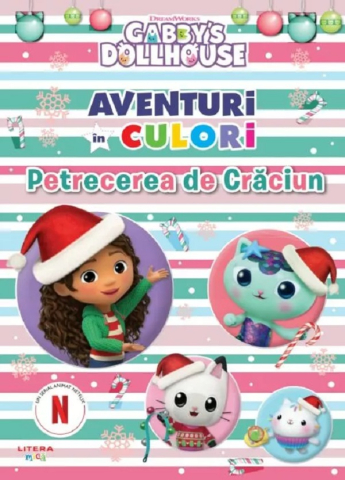 Cărți pentru copii - Gabby's Dollhouse. Aventuri in culori. Petrecerea de Craciun