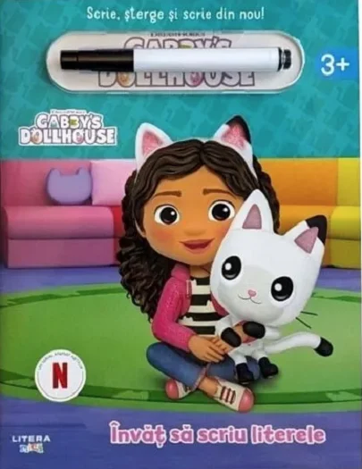 Cărți - Gabbys Dollhouse Invat sa scriu literele. Scrie, sterge