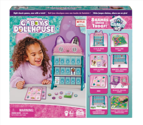 Jucării și jocuri - Joc de societate Gabby's Dollhouse Games HQ 8 in 1