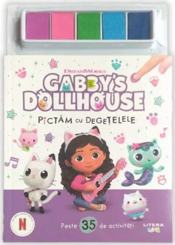 Cărți - Gabby's Dollhouse. Pictam cu degetelele