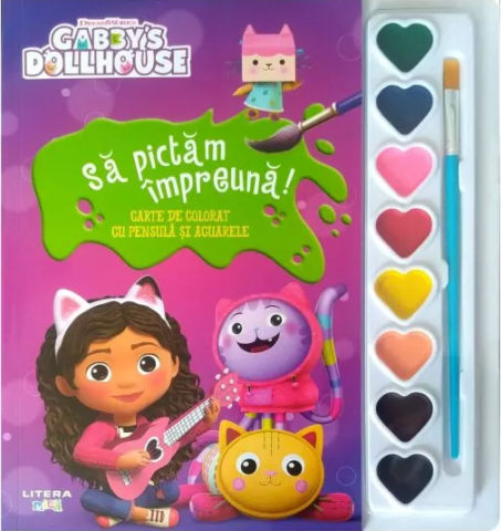 Cărți de colorat - Sa pictam impreuna! Gabbys Dollhouse