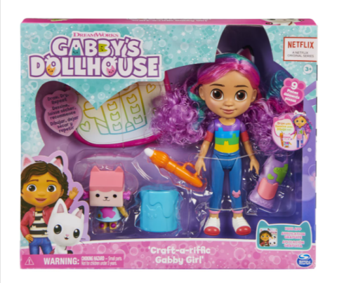 Jucării și jocuri - Set de joaca Gabby's Dollhouse Deluxe Craft Doll cu accesorii pictura