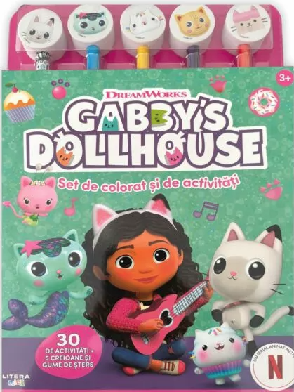 Cărți pentru copii - Set de colorat si de activitati - Gabby's Dollhouse
