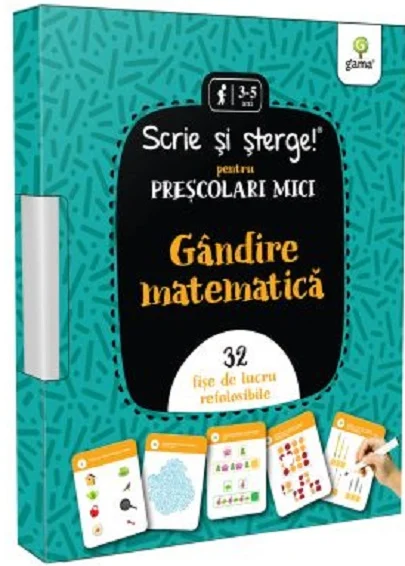 Cărți pentru copii - Gandire matematica. Prescolari mici. Fise de lucru refolosibile