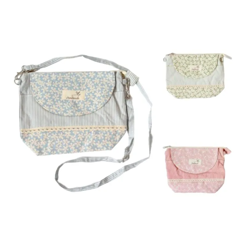 Accesorii personale și beauty - Geanta copii cu model floral – 28x18 cm