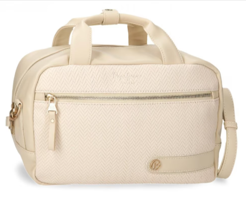 Ingrijire personală copii - Geanta mana dama Pepe Jeans Sprig bej 31 x 21 x 15 cm