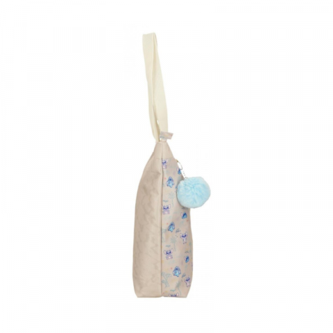 Geanta tote fete Disney Stitch Cuddle me happy bej 1 compartiment 17L [2]