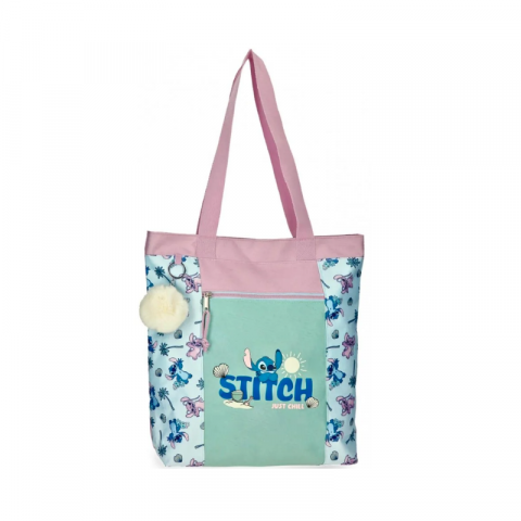 Plase și sacoșe - Geanta tote fete Disney Stitch just chill 11L