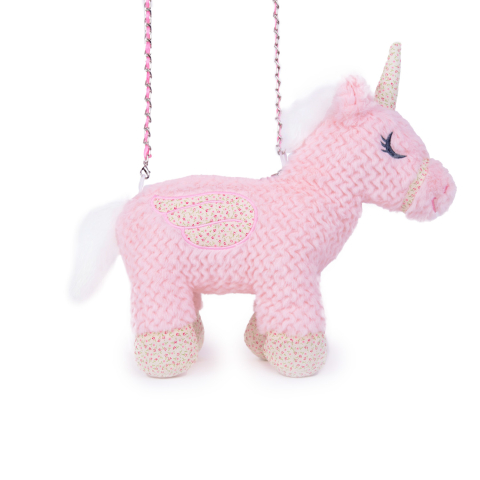 Jucarie de plus Unicorn tip geanta 33 cm roz [1]