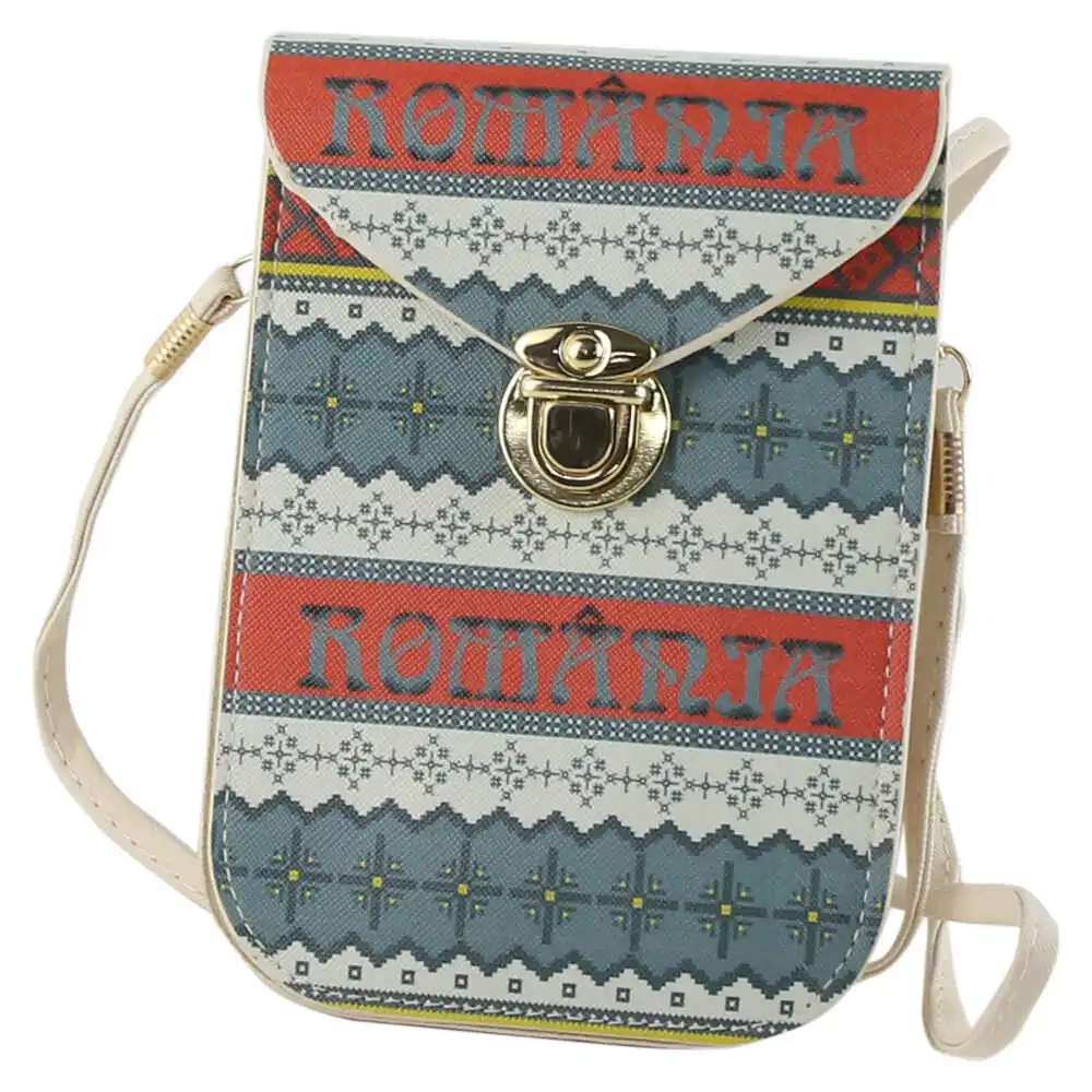 Accesorii personale și beauty - Gentuta Romania cu motive traditionale 12 x 17 cm