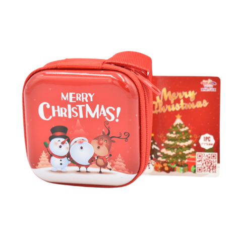 Noutăți Librăria Compas - Gentuta pentru maruntis 7x7x3.5 cm rosu