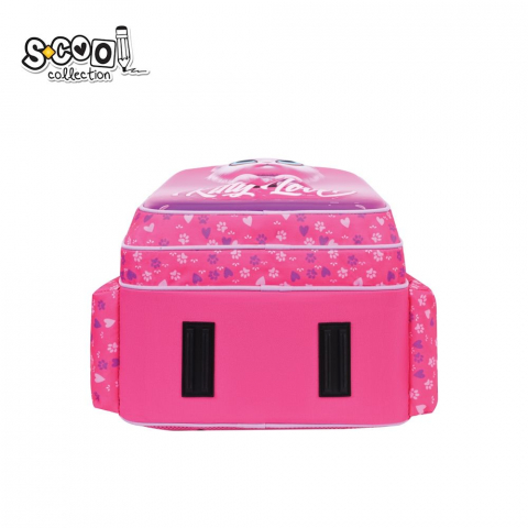 Ghiozdan neechipat 3D Kitty Love S-Cool 28L fete roz [3]
