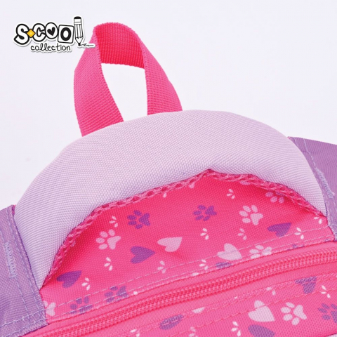 Ghiozdan neechipat 3D Kitty Love S-Cool 28L fete roz [5]