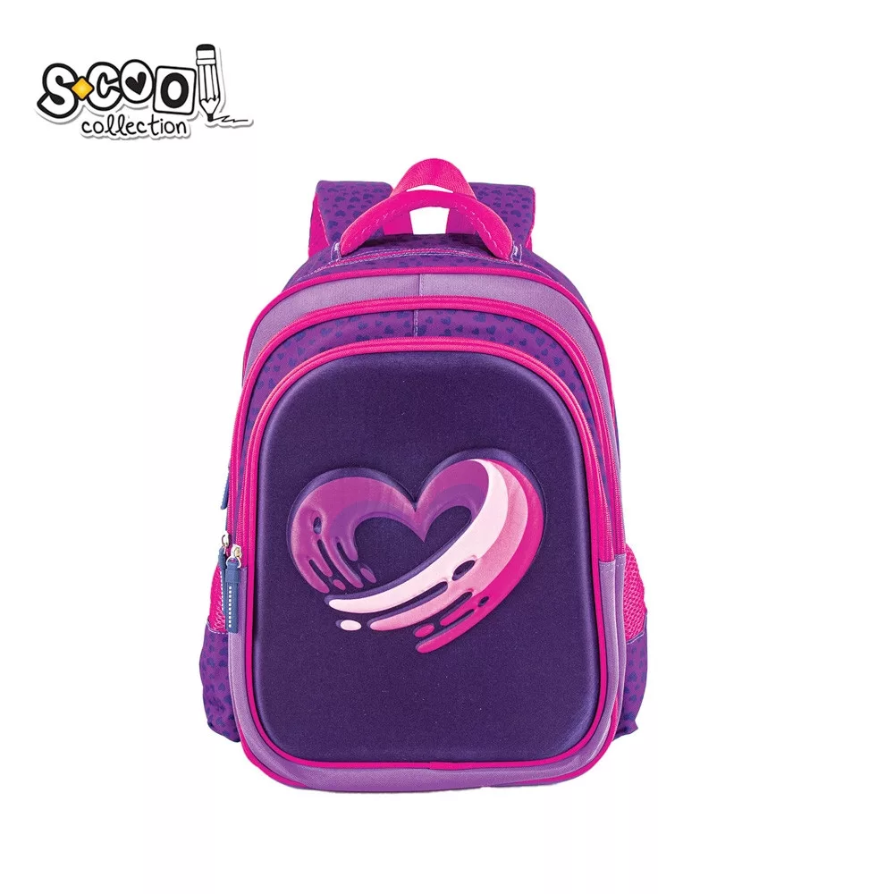 Ghiozdane și rucsacuri - Ghiozdan 3D Heart 38x35x20 cm S Cool Collection