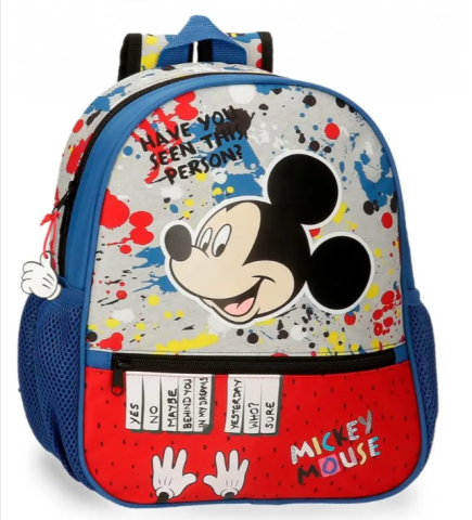 Ghiozdane școlare - Ghiozdan adaptabil clasa 0 Mickey Colour Mayhem 27 x 33 x 11 cm