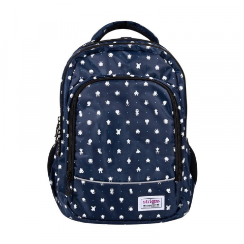 Ghiozdane școlare - Ghiozdan adolescenti bleumarin 24L Strigo