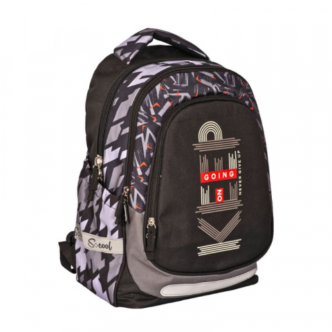 Ghiozdane școlare - Ghiozdan adolescenti gri 19L S Cool Collection
