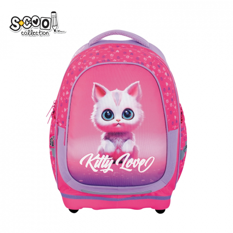 Ghiozdane școlare - Ghiozdan anatomic Kitty Love 23L S-COOL