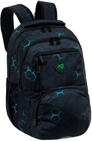 Ghiozdane școlare - Ghiozdan scolar Astrabag Green Element 3 compartimente 44 x 32 x 19 cm