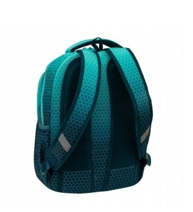 Ghiozdan Astrabag Hexagon Lagoon verde si turcoaz cu 2 compartimente 27L [2]