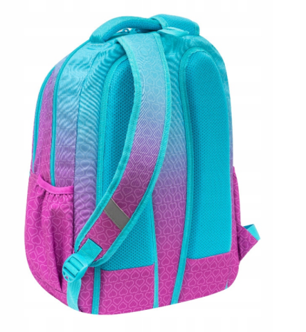 Ghiozdan scolar Astrabag Hexagon Mint Ombre cu 3 compartimente 27L [3]