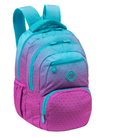 Ghiozdan scolar Astrabag Hexagon Mint Ombre cu 3 compartimente 27L [1]