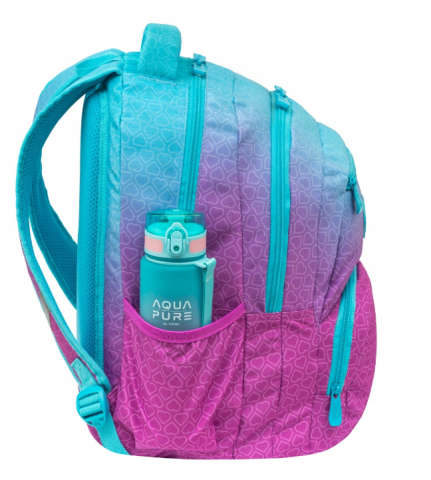 Ghiozdan scolar Astrabag Hexagon Mint Ombre cu 3 compartimente 27L [2]