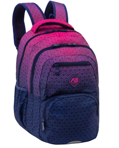 Ghiozdan Astrabag Hexagon Pink Ombre cu 3 compartimente 27L [1]