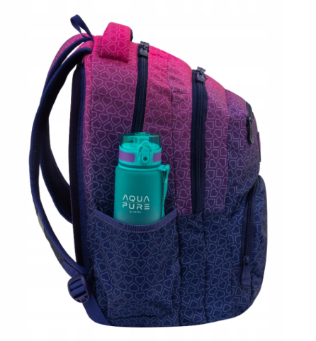 Ghiozdan Astrabag Hexagon Pink Ombre cu 3 compartimente 27L [2]