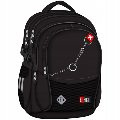 Ghiozdane școlare - Ghiozdan scolar St.Right X White 4 compartimente 23L