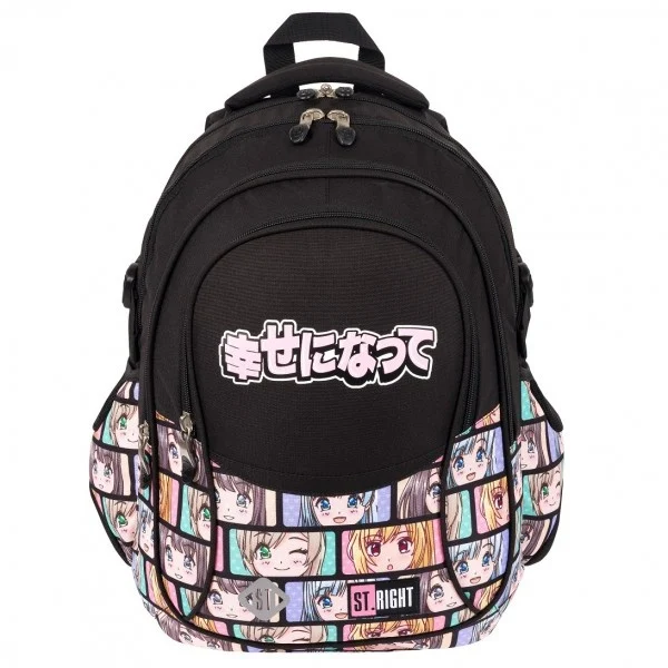 Ghiozdane școlare - Ghiozdan St.Right Colour Anime 4 compartimente 23L