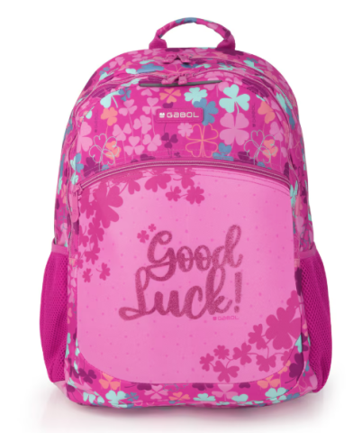 Ghiozdane școlare - Ghiozdan Clover 2 compartimente 34x46x20cm Gabol 23L roz