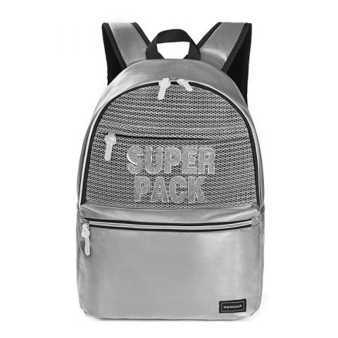 Ghiozdane școlare - Ghiozdan laptop gri 45 cm S Cool Collection