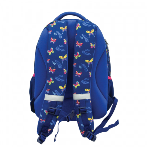 Ghiozdan ergonomic laptop albastru 20 L Butterfly S Cool Collection [2]