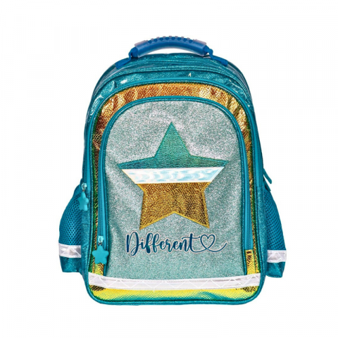 Ghiozdane școlare - Ghiozdan ergonomic turcoaz 38 cm S Cool Collection