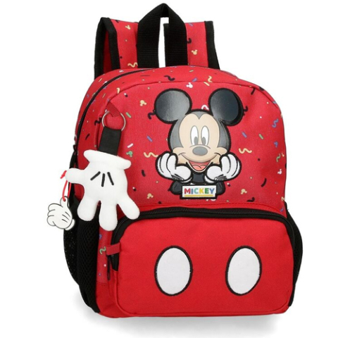 Ghiozdane pentru grădinită - Ghiozdan gradinita Mickey Things rosu 23 x 28 x 10 cm
