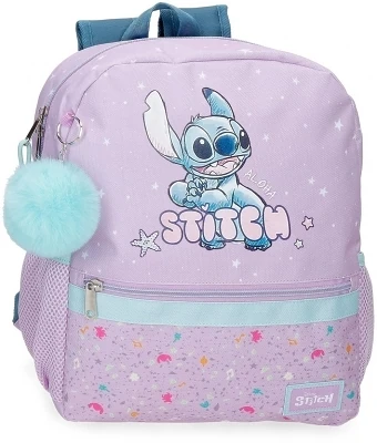 Rechizite școlare - Ghiozdan fete clasa 0 Disney Lovely Stitch lila 8L