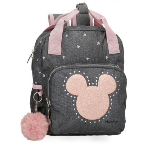 Ghiozdane și rucsacuri - Ghiozdan gradinita fete Disney Mickey Studs 23 x 28 x 10 cm