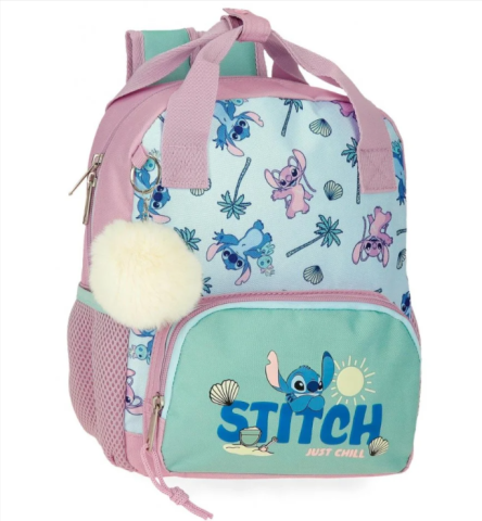 Rechizite școlare - Ghiozdan gradinita fete Disney Stitch Just chill multicolor 5L